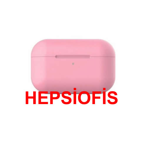 hepsiofis Apple Airpods Pro Kýlýf Ince Slim Zar Silikon Pembe