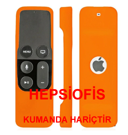 Vip Apple Tv Kumanda Kýlýfý 4.nesil Kumanda kýlýfý 4k Silikon Kýlýf Turuncu
